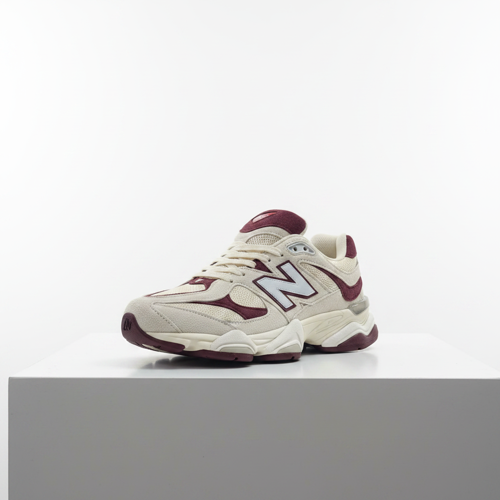 New Balance 9060 Krem Bordo - Vitrin