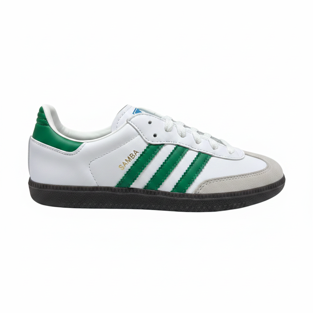 Beyaz/Yeşil Adidas Samba