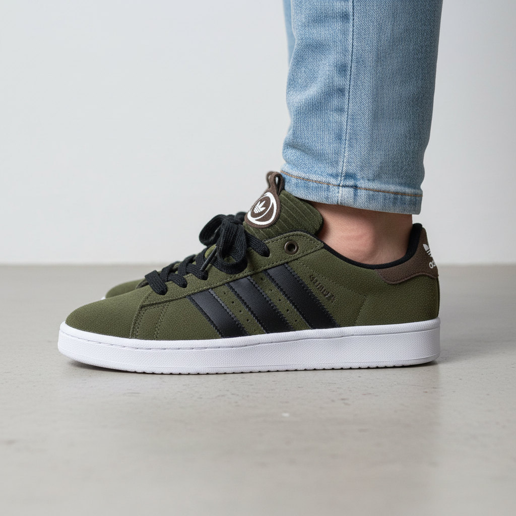 Adidas Campus Yeşil - Ayakta