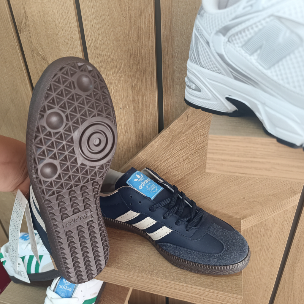 Prime Samba Sneaker lacivert profil