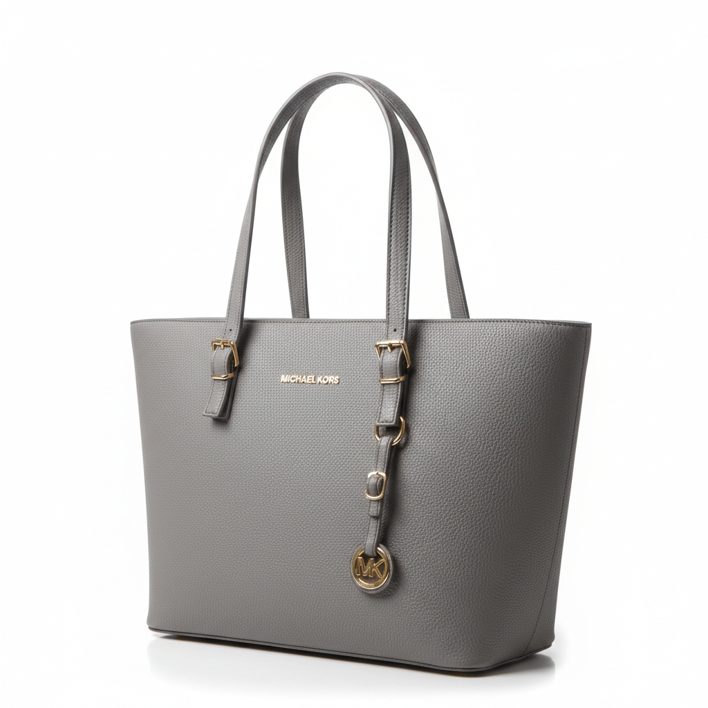 Gri Saffiano Deri Tote Bag