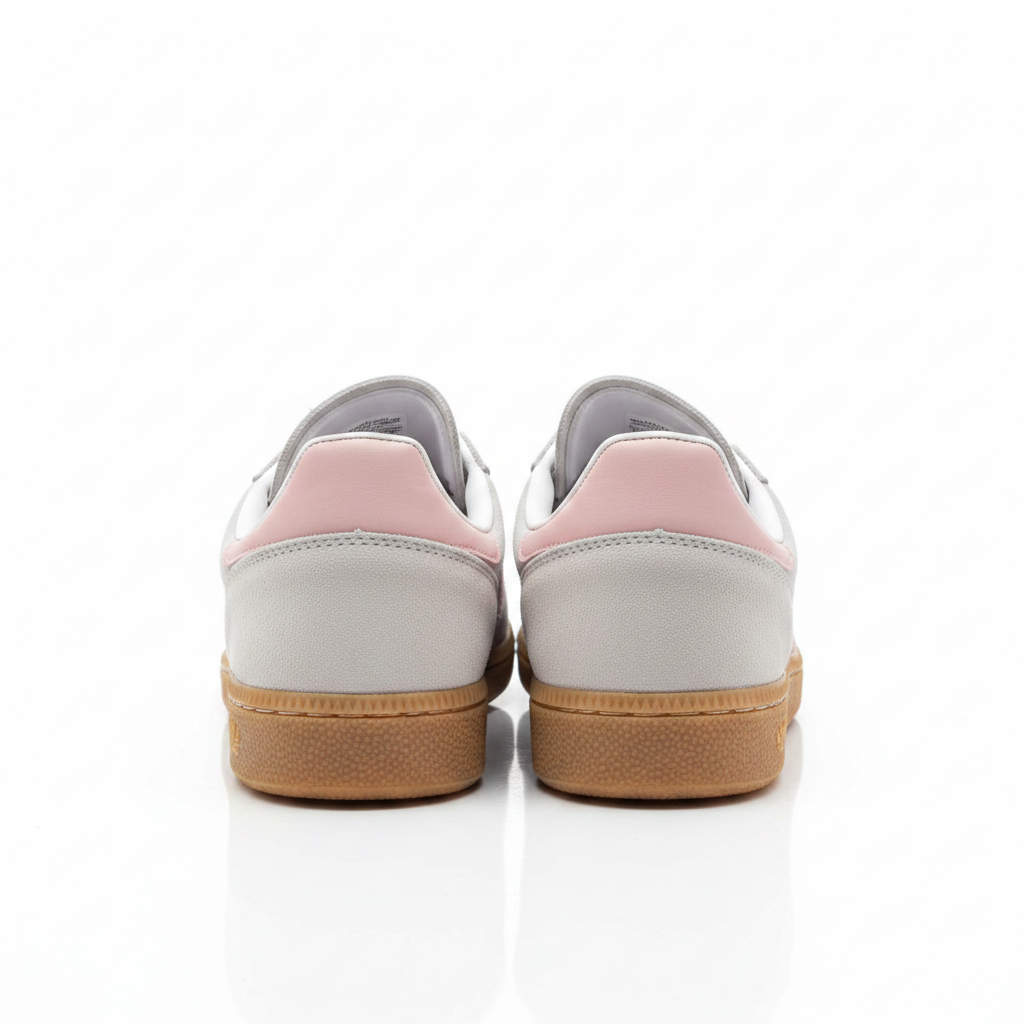 Adidas Handball Spezial gri pembe arkadan görünüm