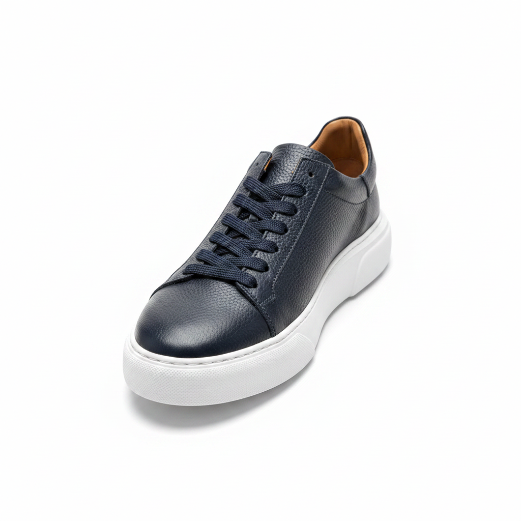 Lacivert Deri Sneaker